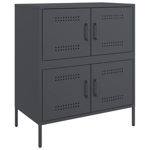 Anthrazit Sideboard 68x39x79 cm Stahl