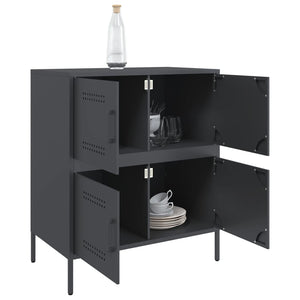 Anthrazit Sideboard 68x39x79 cm Stahl