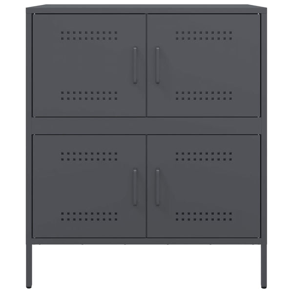 Anthrazit Sideboard 68x39x79 cm Stahl