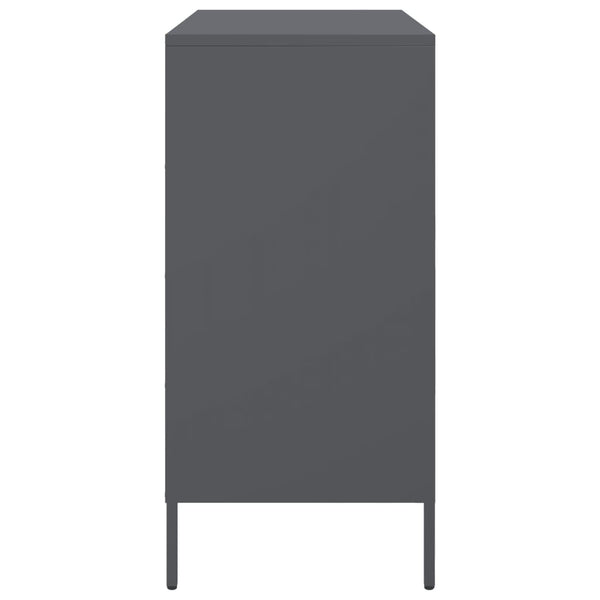 Anthrazit Sideboard 68x39x79 cm Stahl