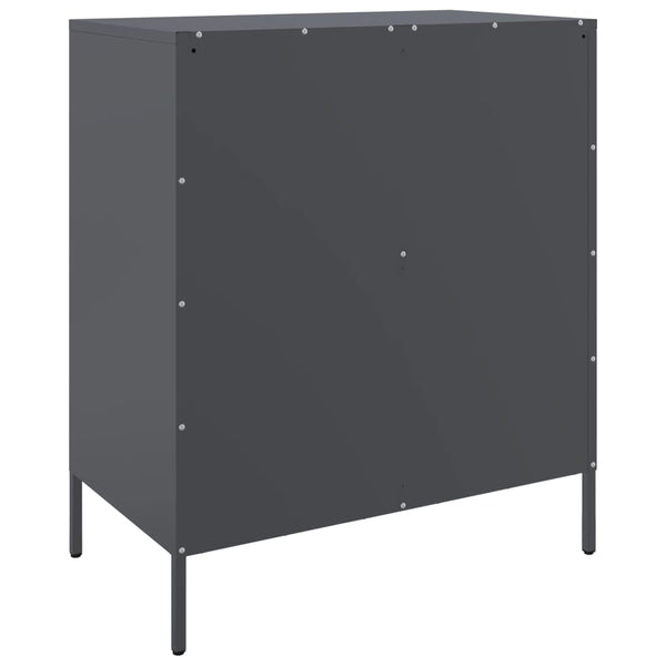 Anthrazit Sideboard 68x39x79 cm Stahl