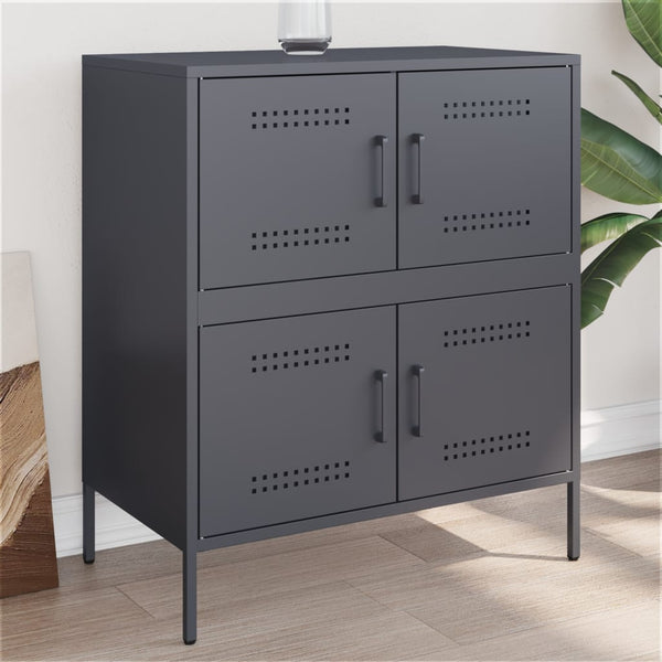 Anthrazit Sideboard 68x39x79 cm Stahl
