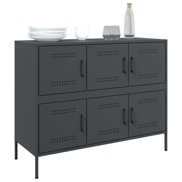 vidaXL Sideboard Anthracite 100.5x39x79 cm Steel