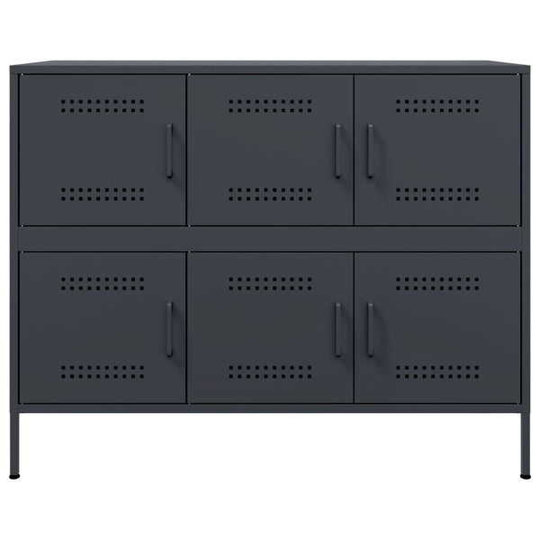 vidaXL Sideboard Anthracite 100.5x39x79 cm Steel