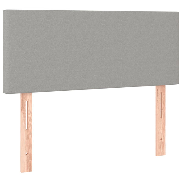 Boxspringbett mit Matratze & LED Hellgrau 120x190 cm