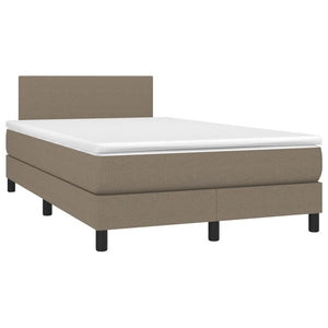 Boxspringbett mit LED & Matratze Taupe 120x190 cm