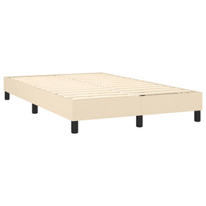 Boxspringbett Creme 120x190 cm mit LED