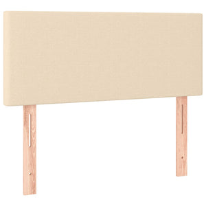 Boxspringbett Creme 120x190 cm mit LED