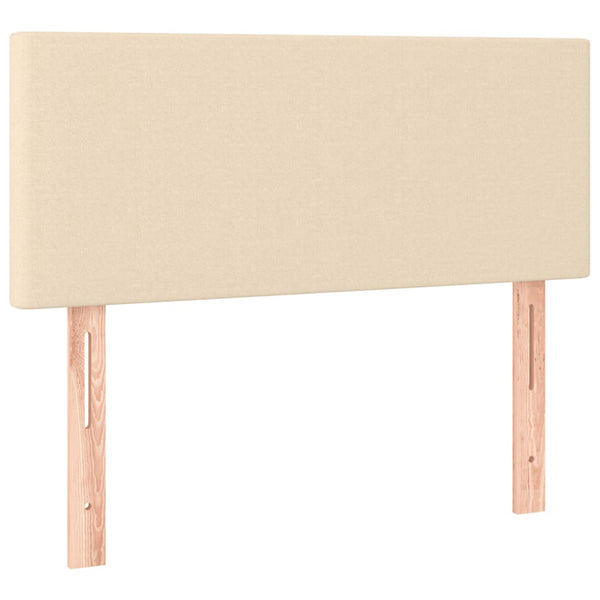 Boxspringbett Creme 120x190 cm mit LED