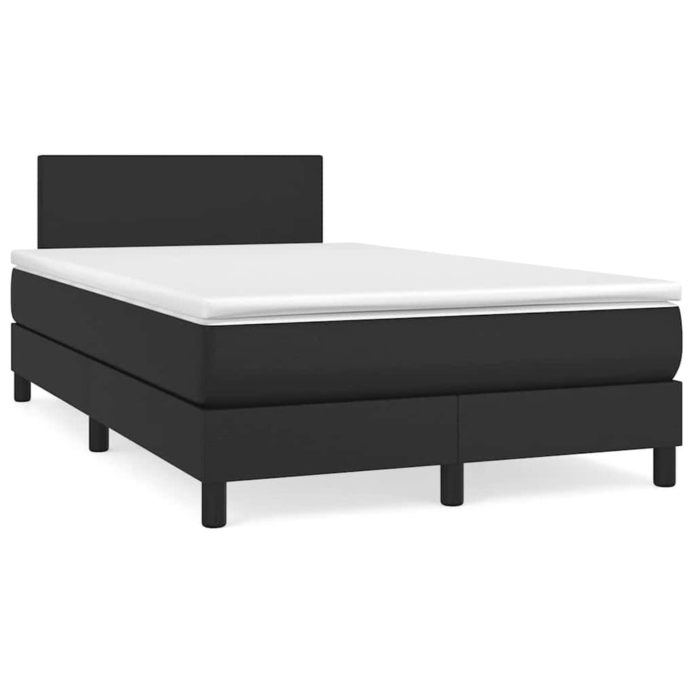 Boxspringbett mit LED Schwarz 120x190 cm