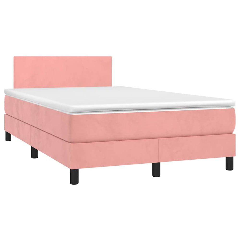 Boxspringbett Rosa mit LED 120x190 cm