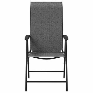 Klappbare Gartenstühle, 4er Set, Grau