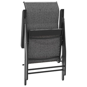 Klappbare Gartenstühle, 4er Set, Grau