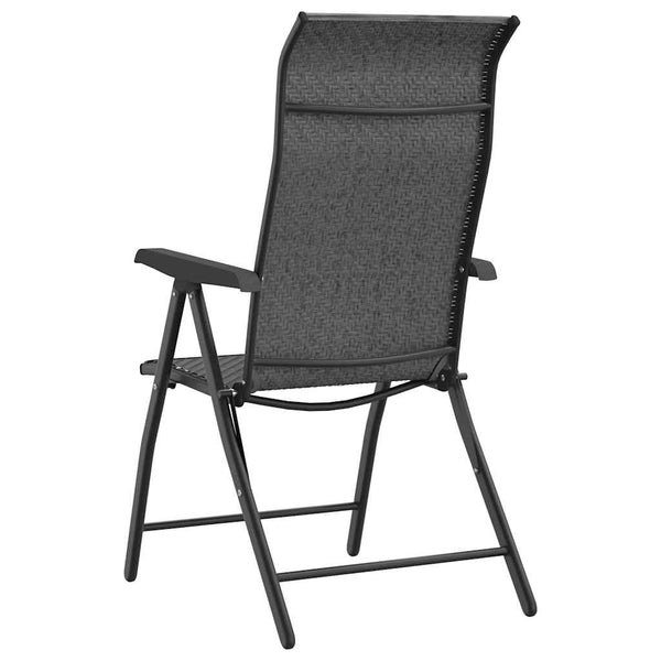 Klappbare Gartenstühle, 4er Set, Grau