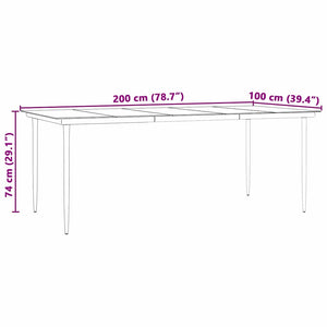 vidaXL Garden Dining Set with Cushions 9 pcs Light Grey Poly Rattan