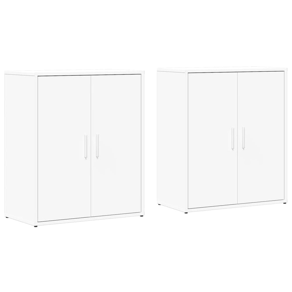 vidaXL Sideboards 2 pcs. White 60x31x70 cm Engineered Wood