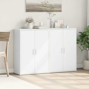 vidaXL Sideboards 2 pcs. White 60x31x84 cm Engineered Wood