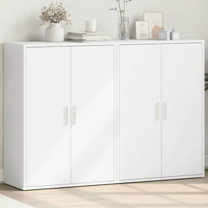 vidaXL Sideboards 2 pcs. White 60x31x84 cm Engineered Wood