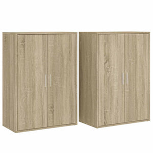 vidaXL Sideboards 2 pcs. Sonoma Oak 60x31x84 cm Engineered Wood