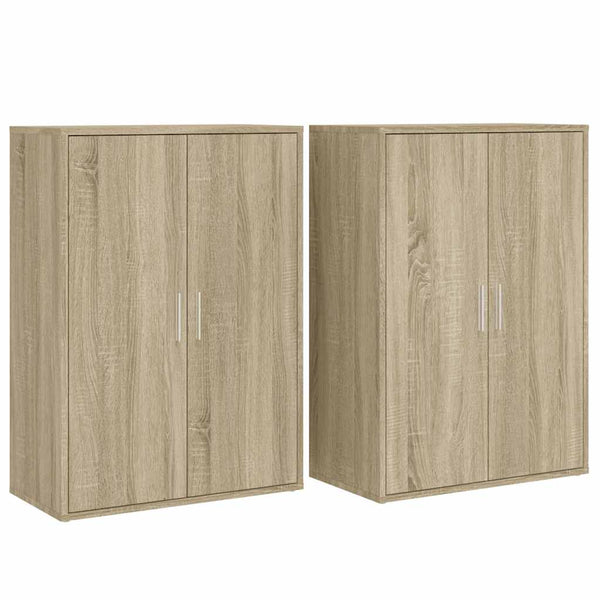 vidaXL Sideboards 2 pcs. Sonoma Oak 60x31x84 cm Engineered Wood