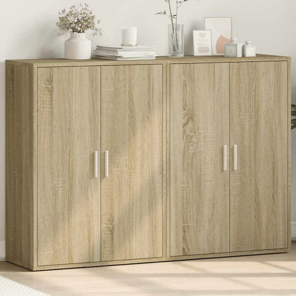 vidaXL Sideboards 2 pcs. Sonoma Oak 60x31x84 cm Engineered Wood
