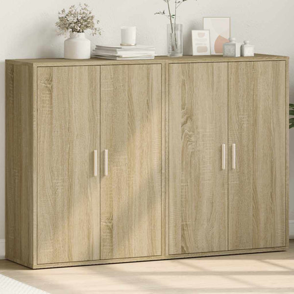 vidaXL Sideboards 2 pcs. Sonoma Oak 60x31x84 cm Engineered Wood