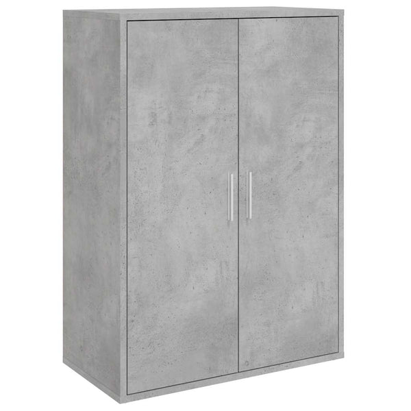 vidaXL Sideboards 2 pcs. Concrete Gray 60x31x84 cm Engineered Wood