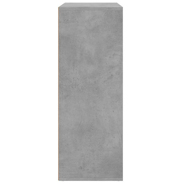 vidaXL Sideboards 2 pcs. Concrete Gray 60x31x84 cm Engineered Wood