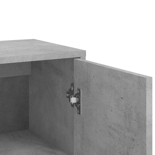 vidaXL Sideboards 2 pcs. Concrete Gray 60x31x84 cm Engineered Wood