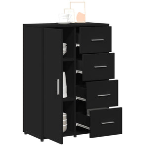 vidaXL Sideboards 2 pcs. Black 60x31x84 cm Engineered Wood