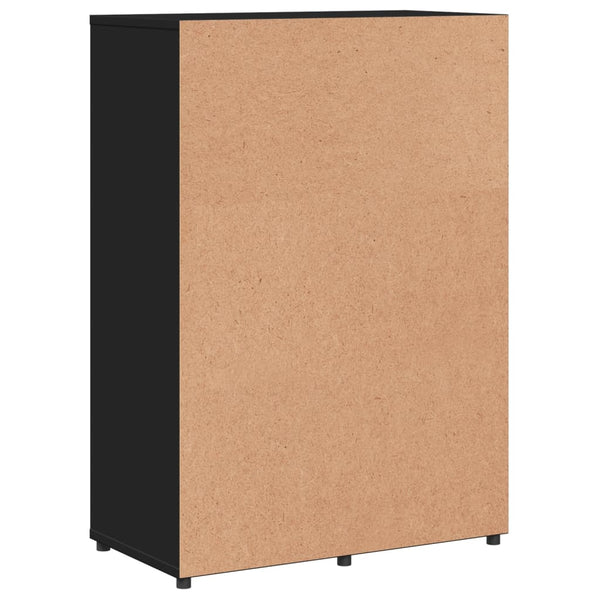 vidaXL Sideboards 2 pcs. Black 60x31x84 cm Engineered Wood