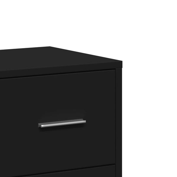 vidaXL Sideboards 2 pcs. Black 60x31x84 cm Engineered Wood
