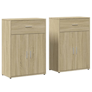 vidaXL Sideboards 2 pcs. Sonoma Oak 60x30x84 cm Engineered Wood