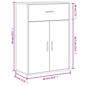 vidaXL Sideboards 2 pcs. Sonoma Oak 60x30x84 cm Engineered Wood