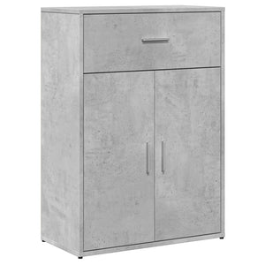 vidaXL Sideboards 2 pcs. Concrete Grey 60x30x84 cm Engineered Wood