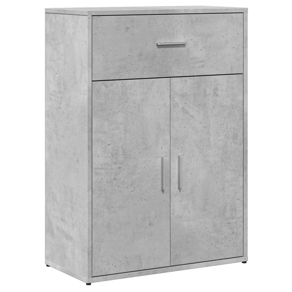 vidaXL Sideboards 2 pcs. Concrete Grey 60x30x84 cm Engineered Wood