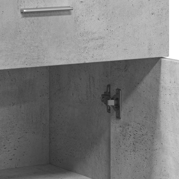 vidaXL Sideboards 2 pcs. Concrete Grey 60x30x84 cm Engineered Wood