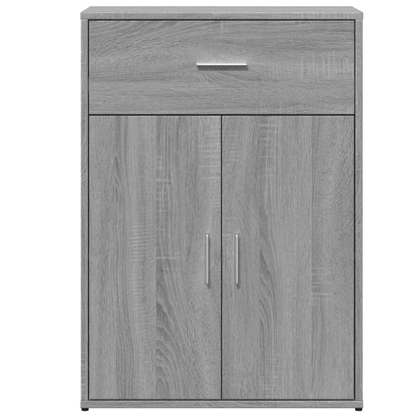 vidaXL Sideboards 2 pcs. Grey Sonoma 60x30x84 cm Engineered Wood