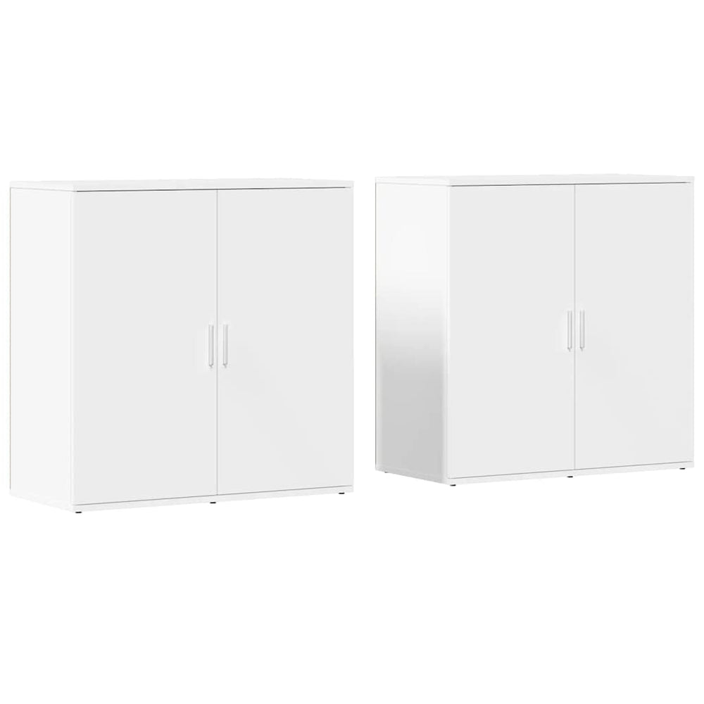 vidaXL Sideboards 2 pcs. White 79x38x80 cm Engineered Wood