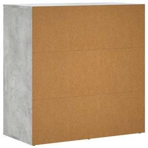 vidaXL Sideboards 2 pcs. Concrete Grey 79x38x80 cm Engineered Wood