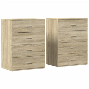vidaXL Sideboards 2 pcs. Sonoma Oak 60x39x80 cm Engineered Wood