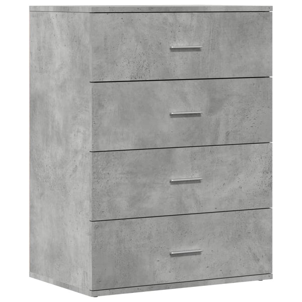 vidaXL Sideboards 2 pcs. Concrete Grey 60x39x80 cm Engineered Wood