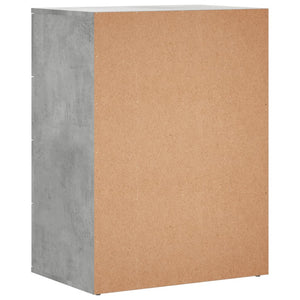 vidaXL Sideboards 2 pcs. Concrete Grey 60x39x80 cm Engineered Wood