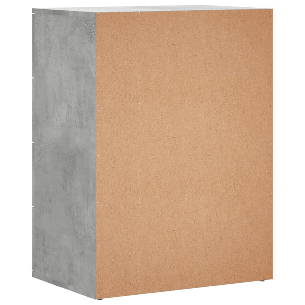 vidaXL Sideboards 2 pcs. Concrete Grey 60x39x80 cm Engineered Wood