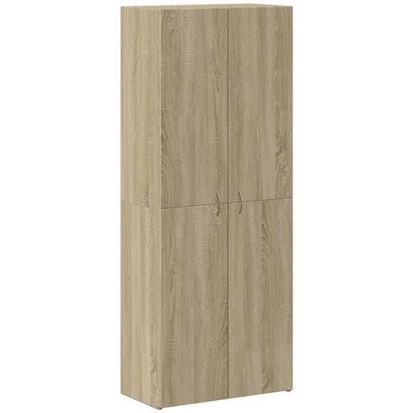vidaXL Filing Cabinet Sonoma Oak 60x32x153 cm Engineered Wood
