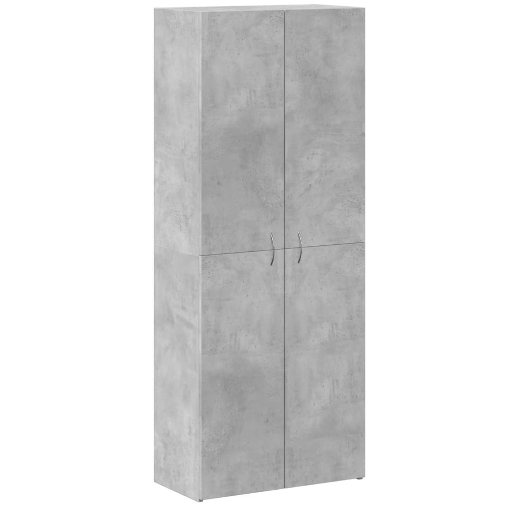vidaXL Filing Cabinet Concrete Grey 60x32x153 cm Engineered Wood