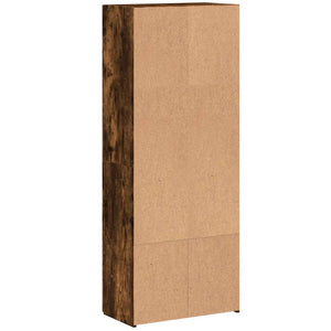 vidaXL Filing Cabinet Smoked Oak 60x32x153 cm Engineered Wood