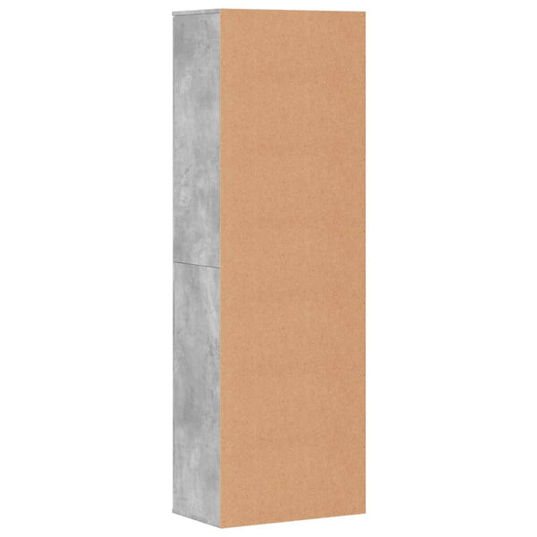 vidaXL Highboard Concrete Gray 60x35x180 cm Engineered Wood