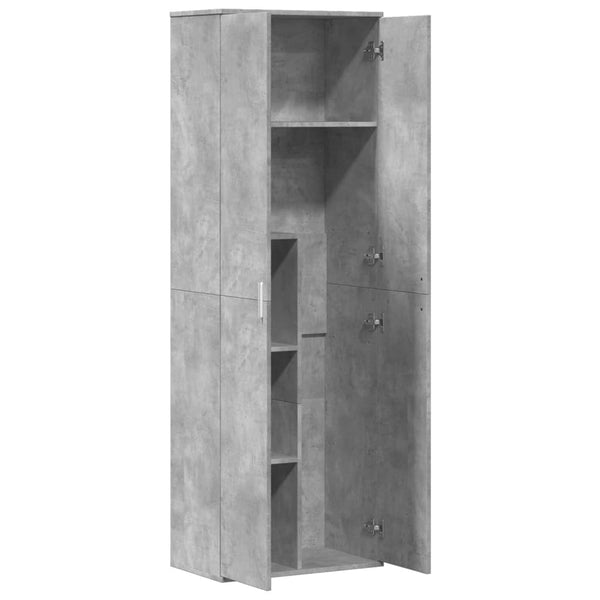 vidaXL Highboard Concrete Gray 60x35x180 cm Engineered Wood