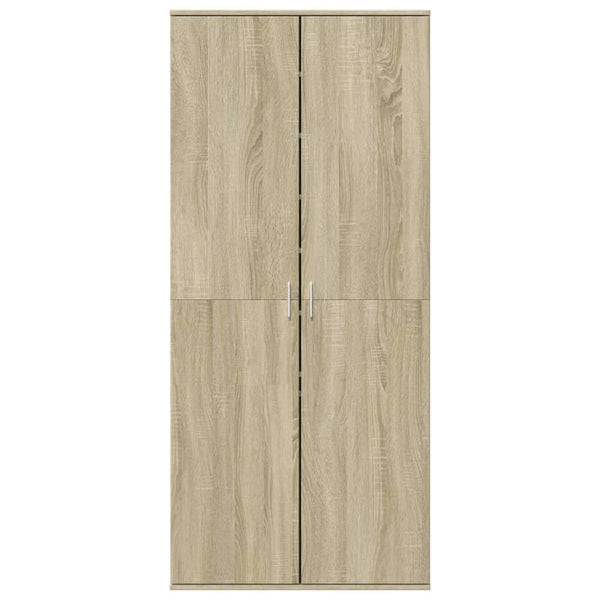 vidaXL Shoe Cabinet Sonoma Oak 80x39x178 cm Engineered Wood